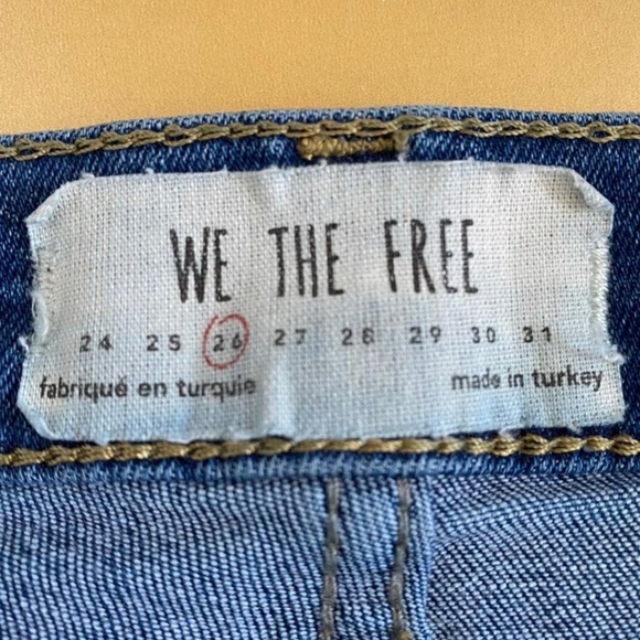 Free People Shark Bite High Rise Skinny Jeans 26 - Picture 4 of 9